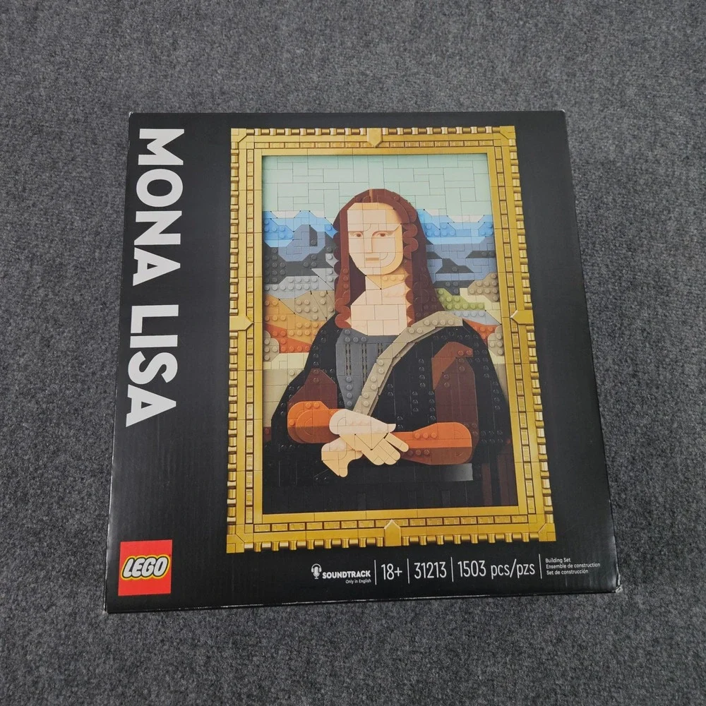 LEGO Art Mona Lisa 31213 Set Adult 1503pcs Gold Frame Da Vinci Masterpiece Decor